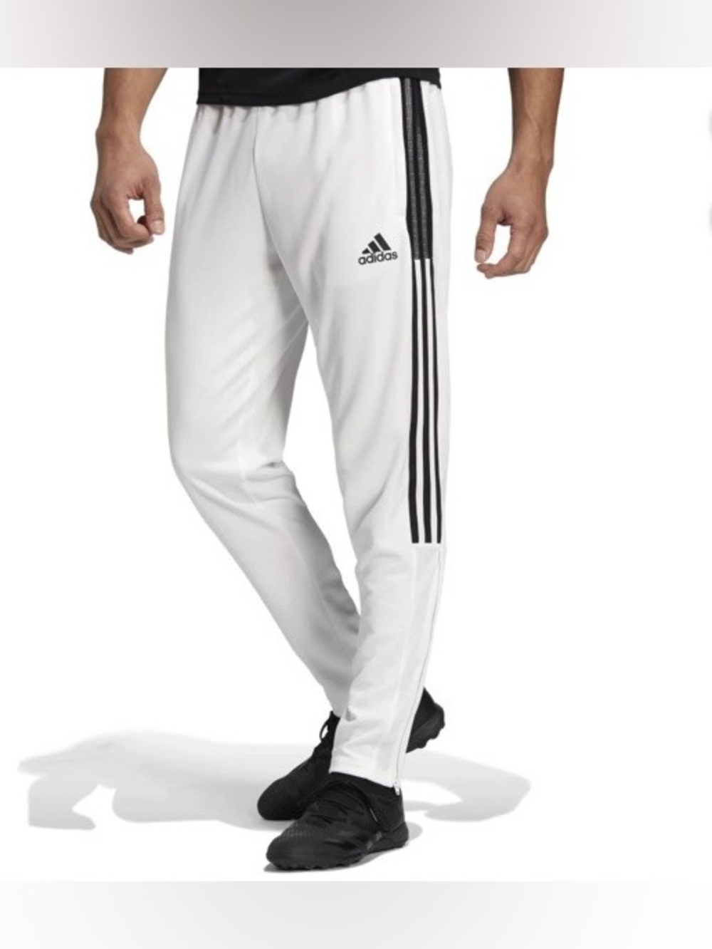 ADIDAS Tiro 21 Prime Green Track Sweat  Pants Joggers White Black Size Medium
